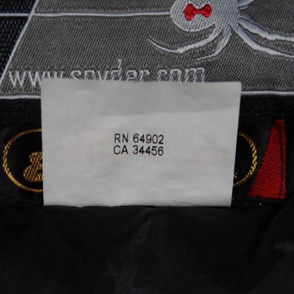 Spyder Ski Jacket Mens M Black Entrant GII Insulated Hooded Reflective Vintage - Picture 15 of 15